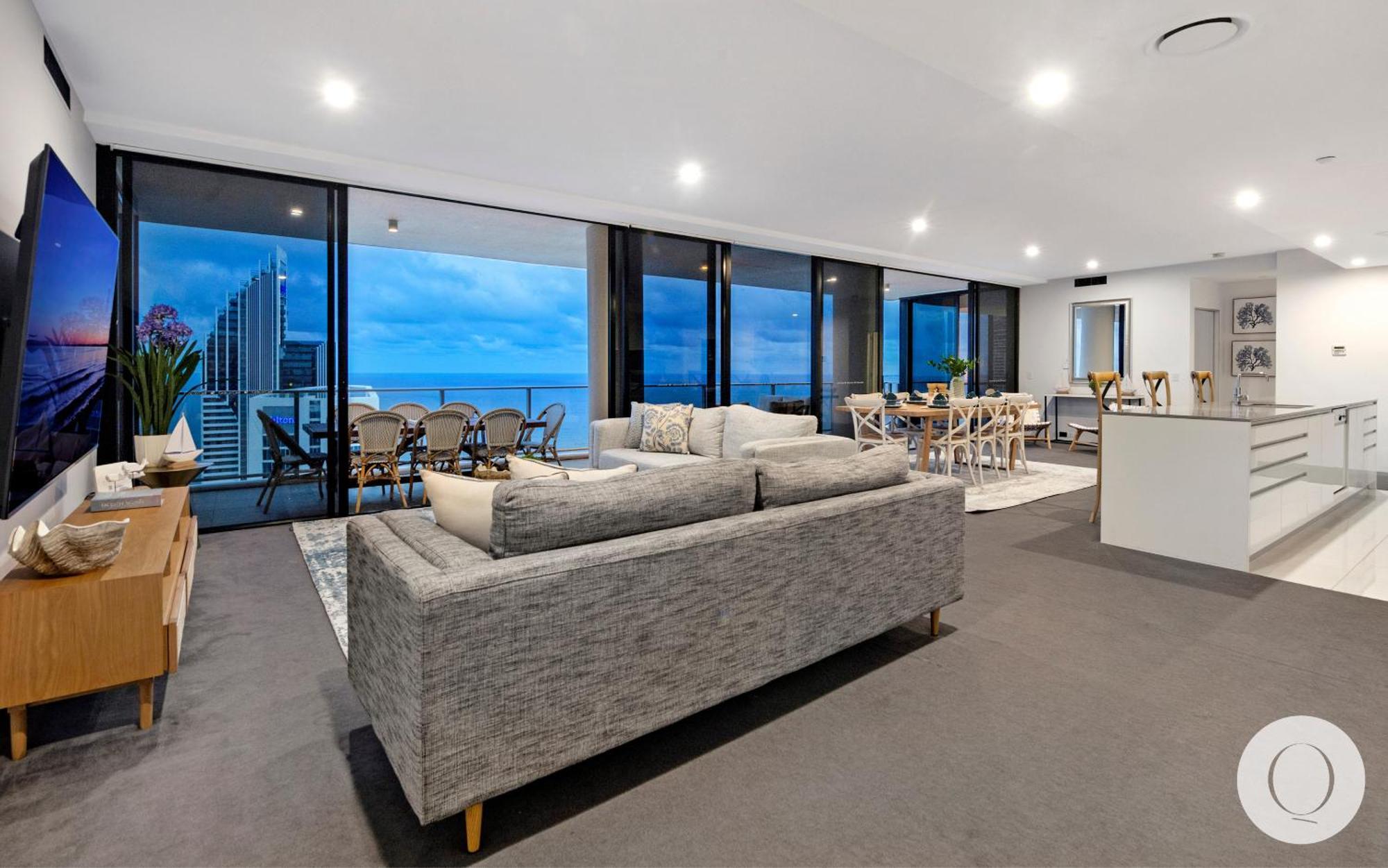 5 Bedroom Executive Sub Penthouse In The Heart Of Surfers With Full Ocean Views - Sleeps 12 - Circle On Cavill Amazing!! Gold Coast Dış mekan fotoğraf